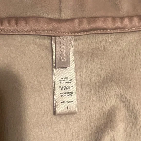 Skims pink(dusk) cropped velour hoodie - Picture 4 of 5